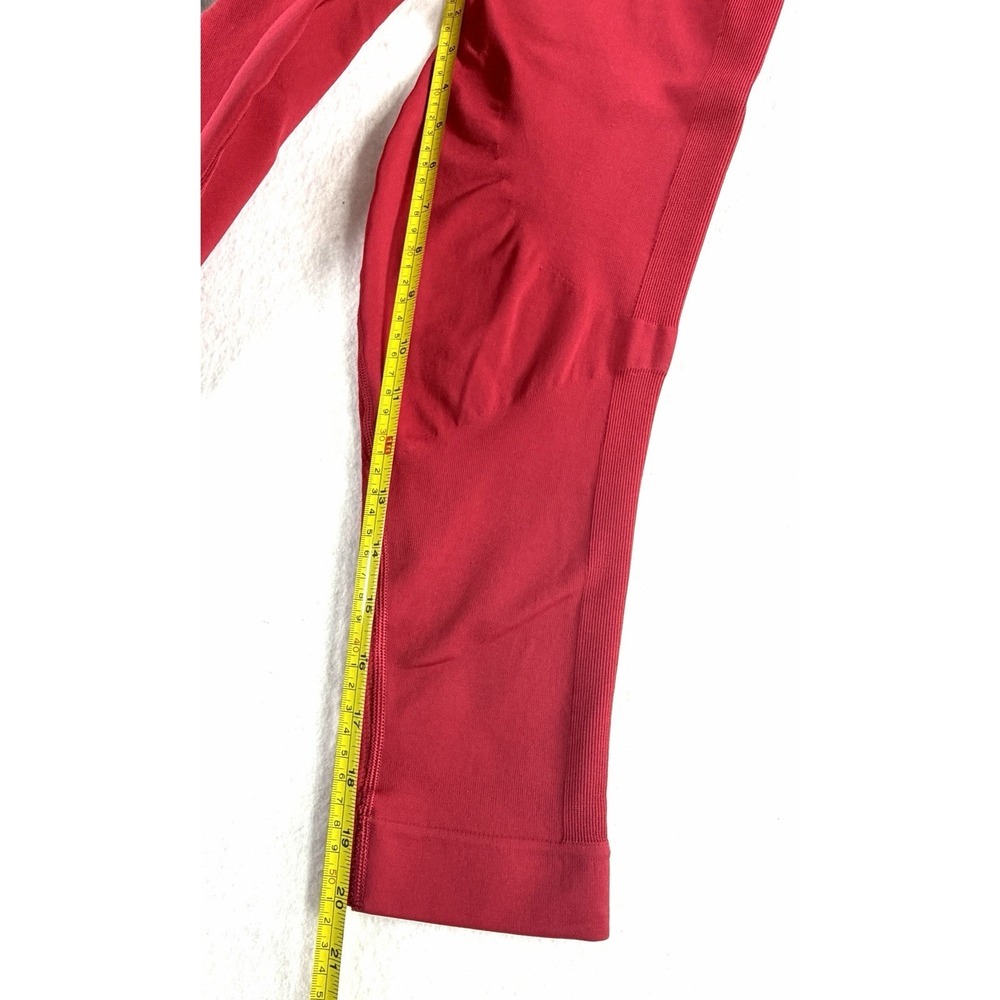 Lululemon Ebb to Street Tight Pink Seamless High Rise Crop Leggings Size 4 - Picture 2 of 9